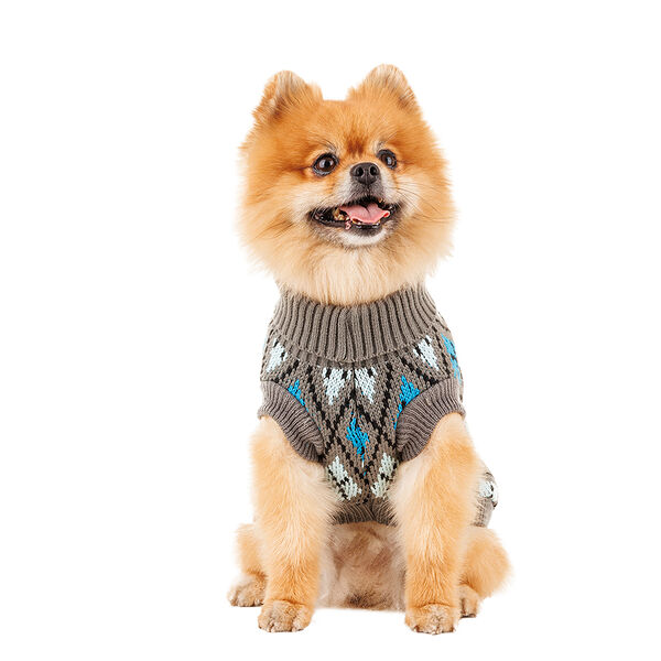 Свитер Petmax для собак 35см L серый (унисекс)