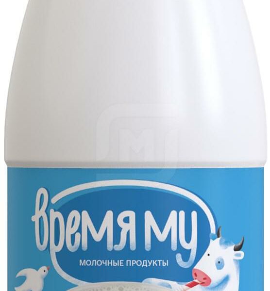 Молоко Время Му пастеризованное 2,5%