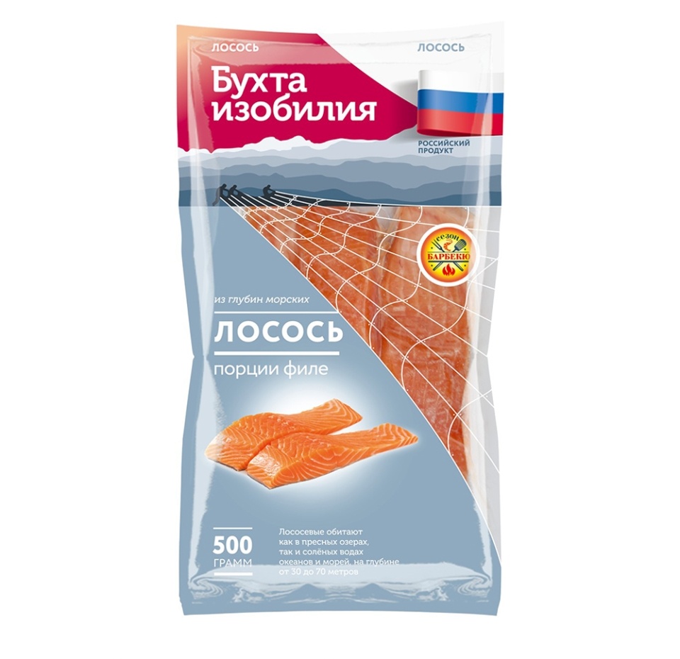 

Лосось "Бухта Изобилия" филе с кожей 500 г, Чили