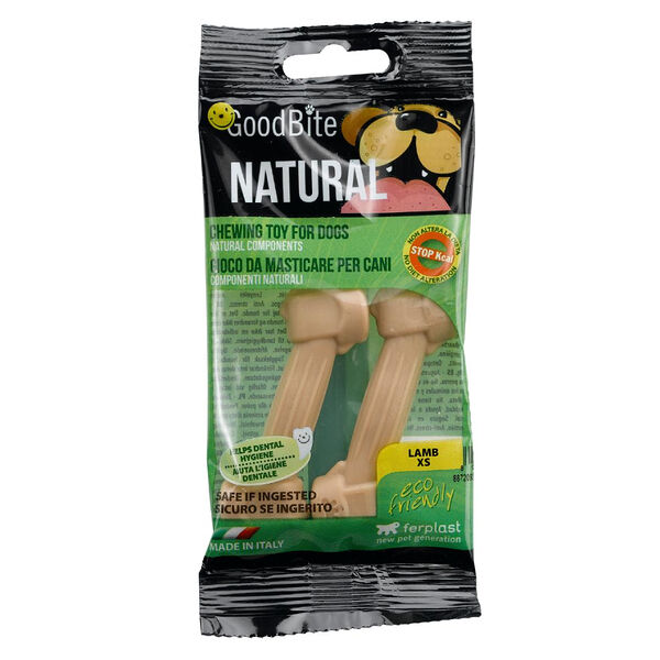 Ferplast Жевательная игрушка для собак со вкусом баранины GoodBite Natural Bag Lamb Xs 8,2см/15г*2