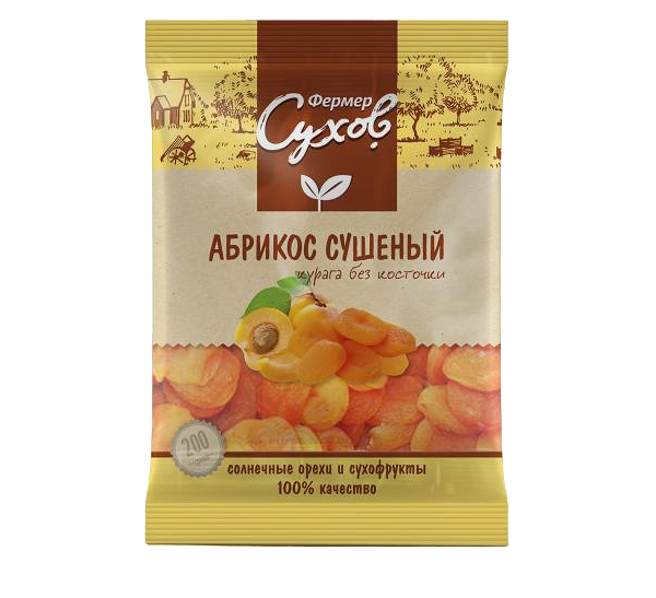 Абрикос сушёный курага без косточки ТМ Фермер Сухов
