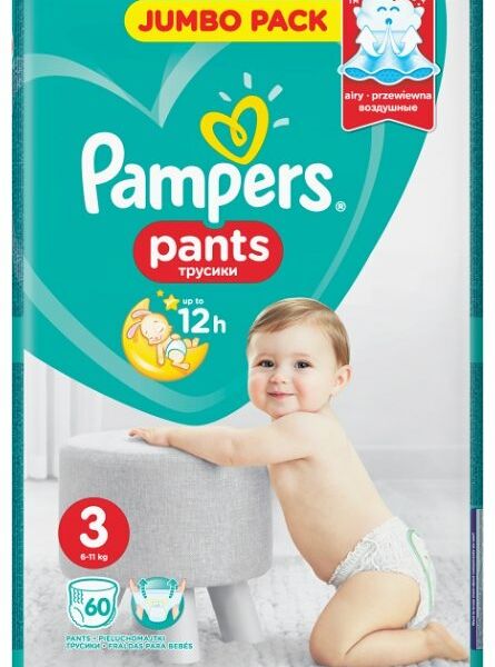 Трусики-подгузники Pampers Pants 3 (6-11 кг), 60 шт