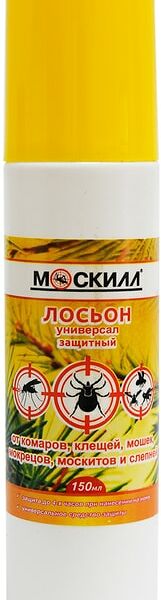 Лосьон-спрей от насекомых Москилл Универсал от комаров клещей 150мл