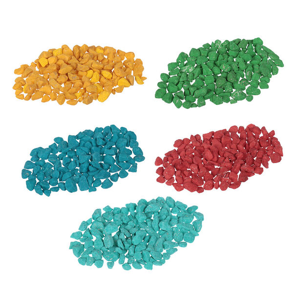 Inbloom крошка мраморная декоративная 1кг 7-12мм, 5 цветов, пакет