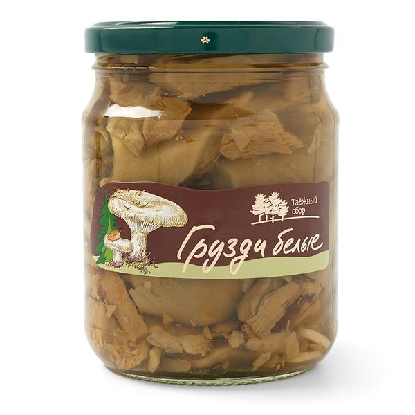 Грузди белые солёные Кедровый бор, 500г