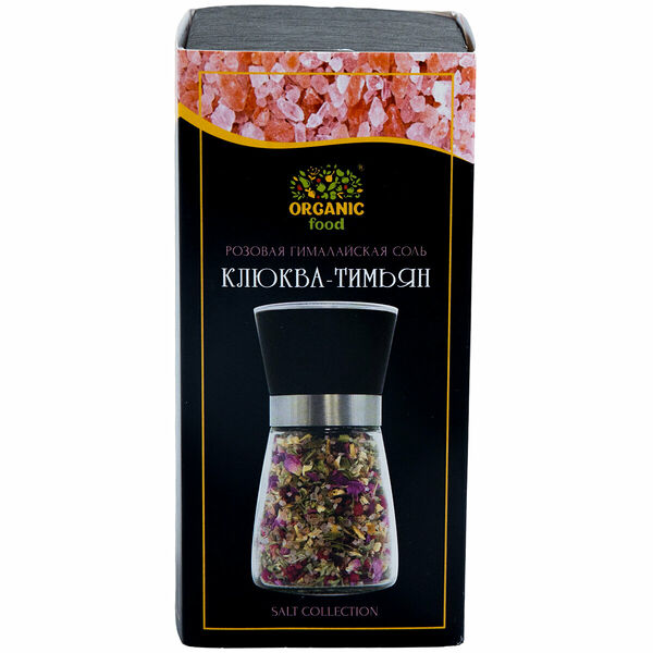 Соль гималайская розовая клюква-тимьян