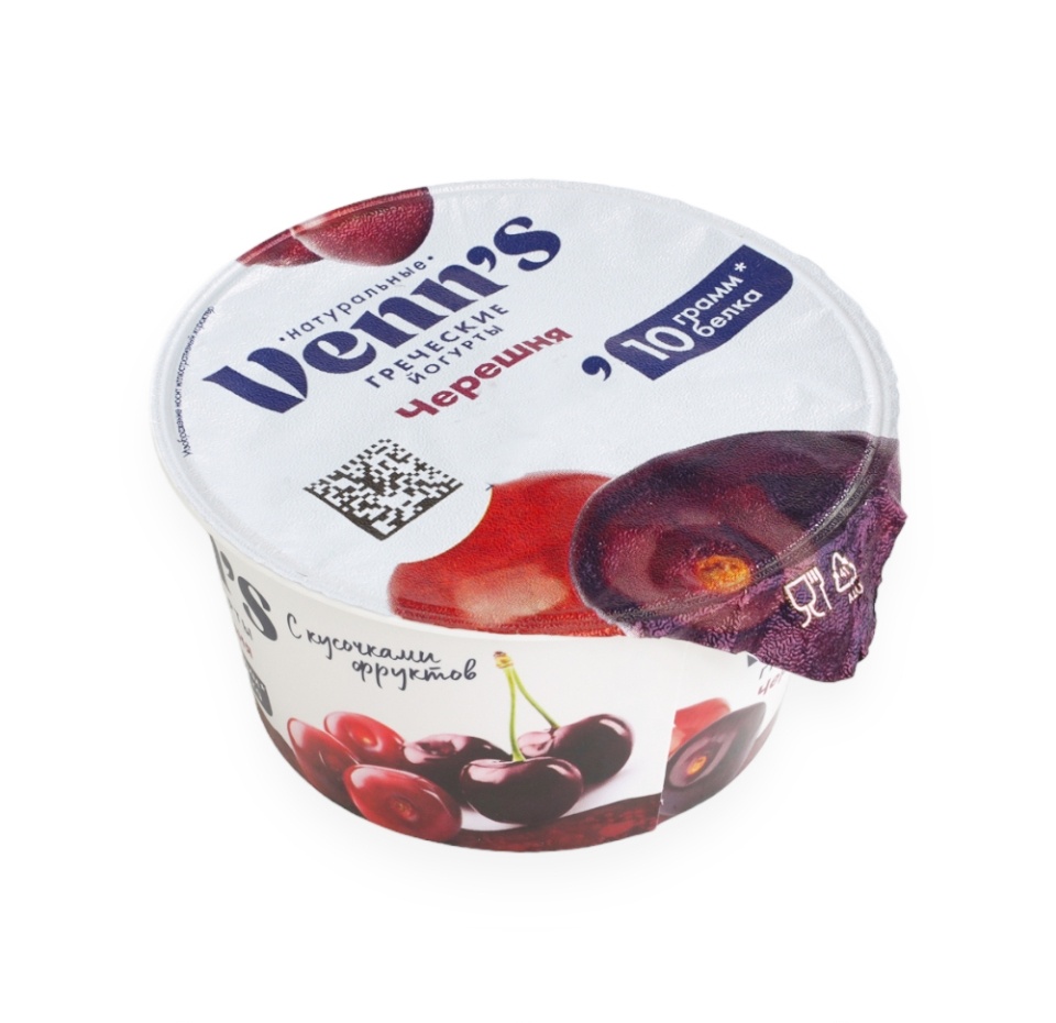

Йогурт Venn`s Греческий обезжиренный вишня-черешня 0.1% 130 г