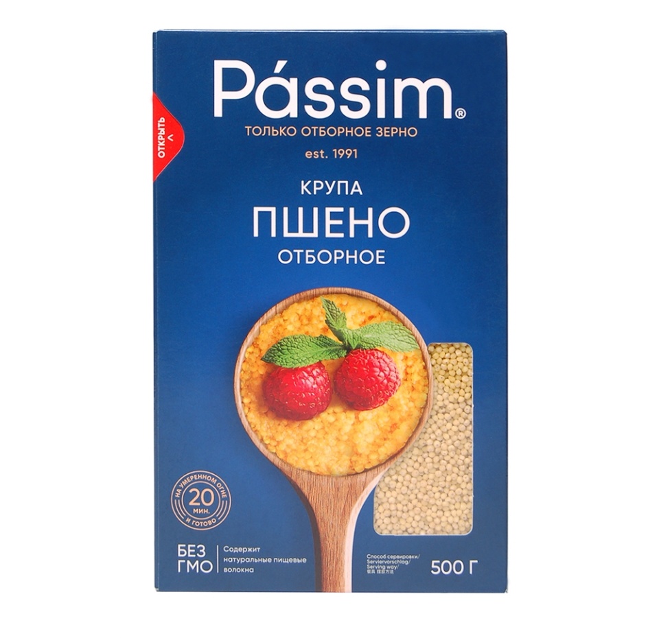

Крупа Passim пшено отборное 500 г