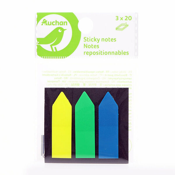 Стикеры-закладки Каждый день, 3 цвета