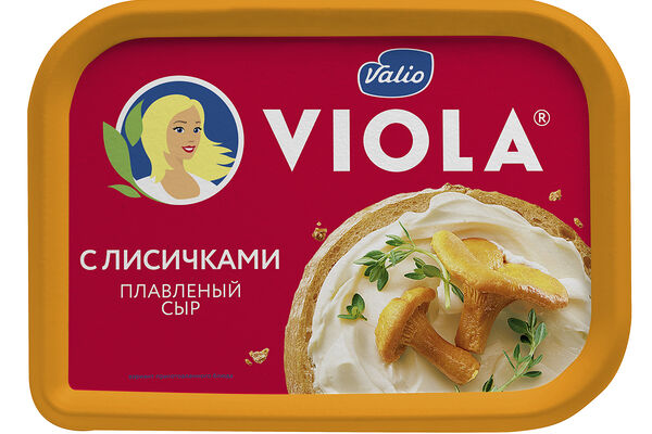 Сыр плавленый Valio Viola с лисичками 50%