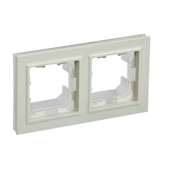 Рамка 2 поста IEK Brite, IP44, бежевый