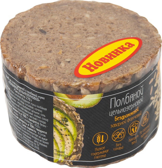 

Хлеб Рижский хлеб Полбяной цельнозерновой нарезка 270 г