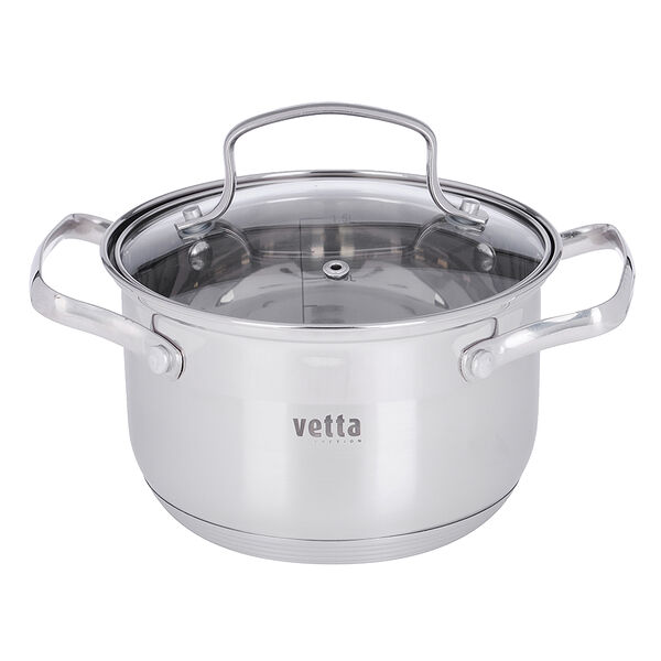 Vetta берн кастрюля 16х10см. 1,9л. со стекл. крышкой, индукция