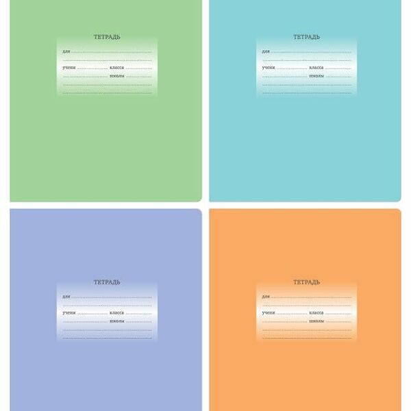 Тетрадь BG А5 клетка, 24 листа 1 шт в ассортименте