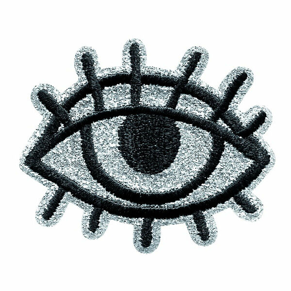 926681 Термоаппликация Глаз черн./серебр. Prym