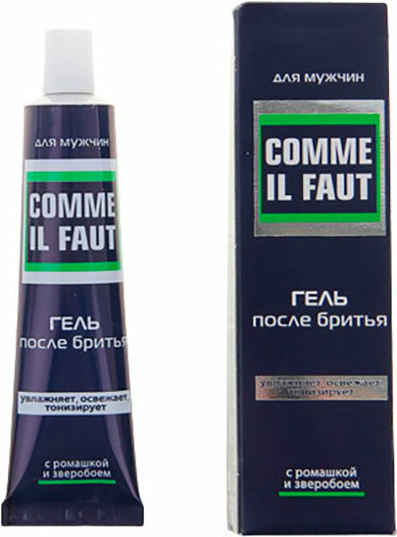 Гель после бритья Comme Il Faut экстракт ромашка зверобой