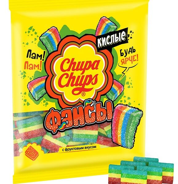 Мармелад Chupa Chups Фансы с фруктовым вкусом 150г