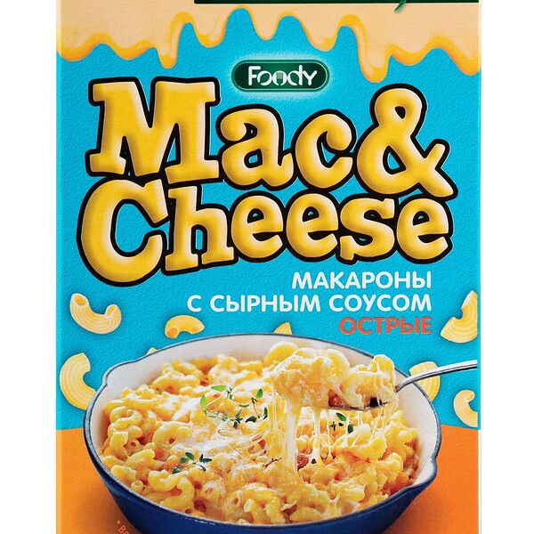 Макаронные изделия рожки Mac&Cheese с вложением сырного соуса б/п 