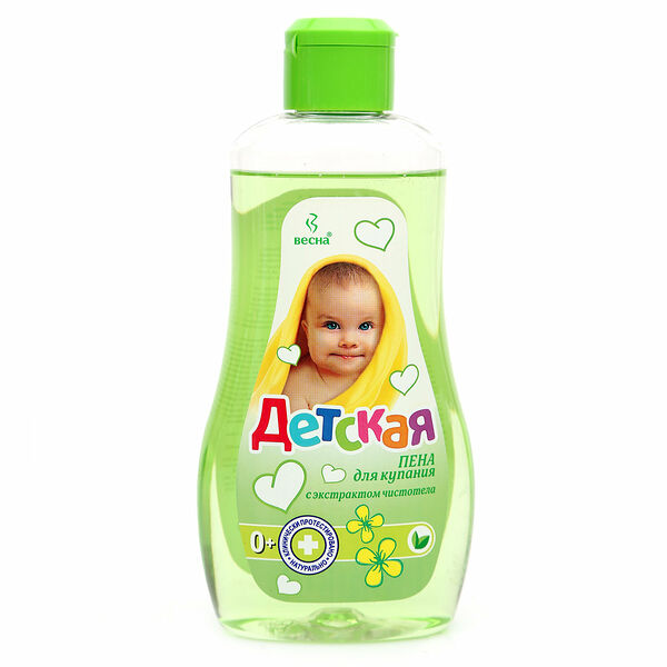 Пена для купания детская с экстрактом чистота 0+ ТМ Весна