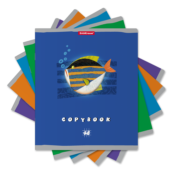 Тетрадь 48 листов, клетка, выборочный лак 5шт ТМ Erich Krause (Эрих Краузе)