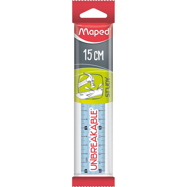 Линейка Maped Study Unbreakable упругая, 15 см
