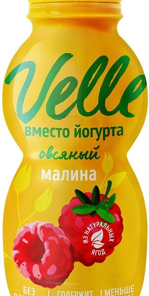 Напиток ВЕЛЛЕ Малина овсяный ферментированный питьевой 230г