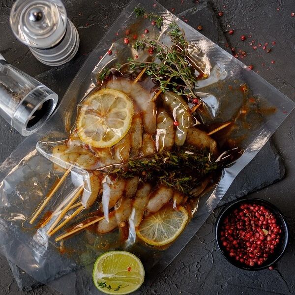 Полуфабрикат креветка в маринаде для гриля