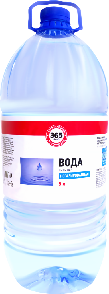

Вода минеральная 365 ДНЕЙ природная столовая негазированная, 5л