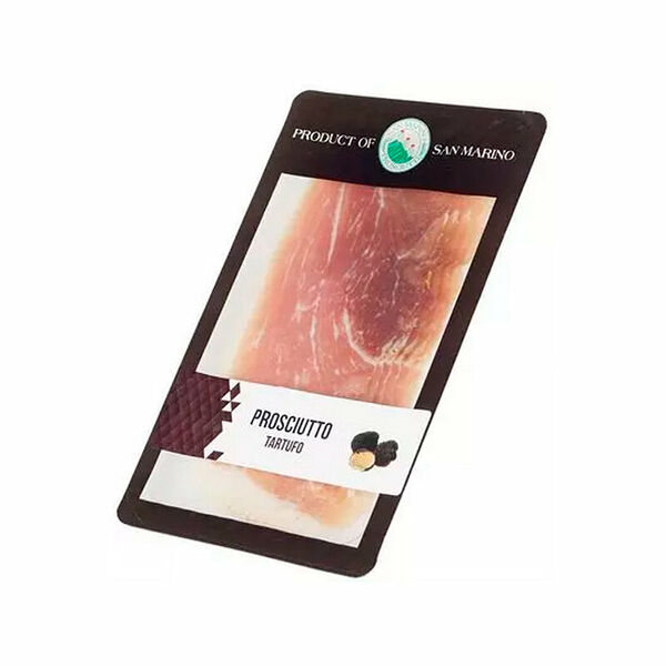 Окорок сыровяленый Прошутто Крудо с черным трюфелем нарезка San Marino