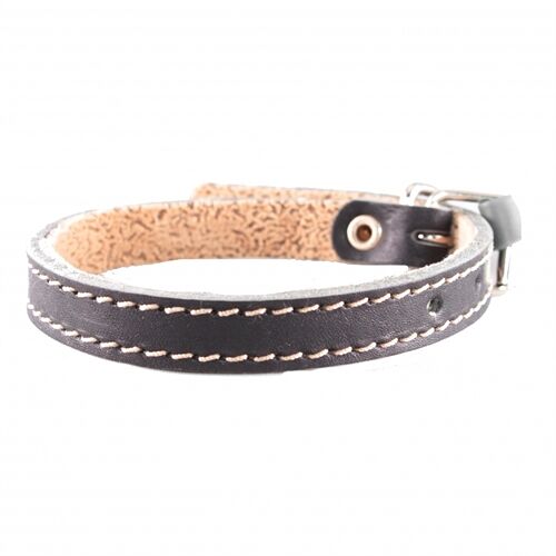 Аркон, Ошейник кожаный, черный, 14/п 
