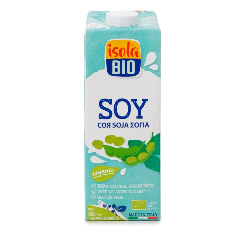 

Напиток соевый Isola bio натуральный без глютена, 1л