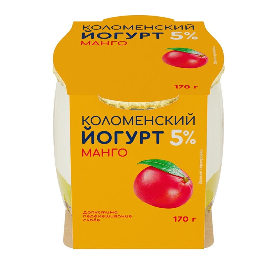 

Йогурт Коломенский Манго 5% 170 г