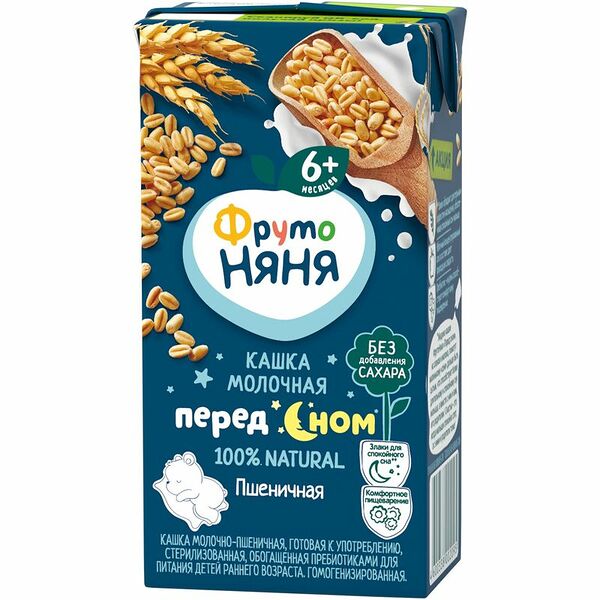 Кашка молочно-пшеничная ФрутоНяня с 6 месяцев