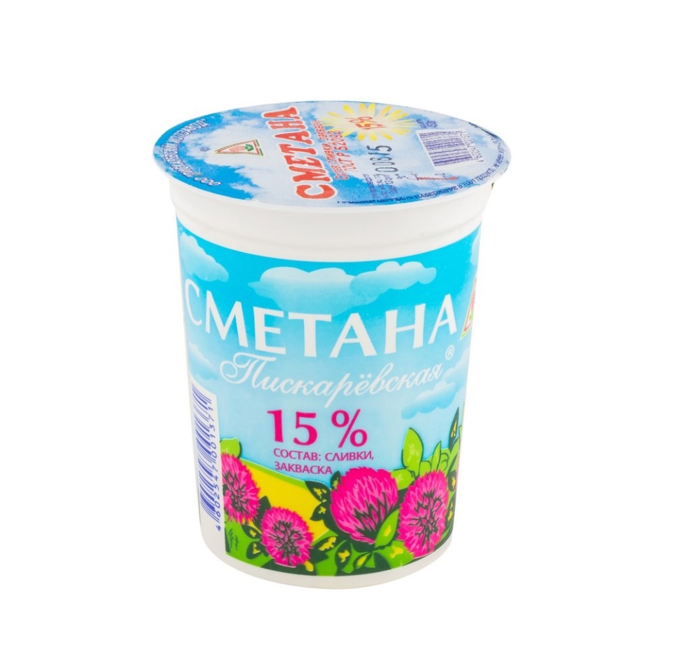

Сметана Пискарёвский МЗ м.д.ж. 15% 450г Россия, БЗМЖ