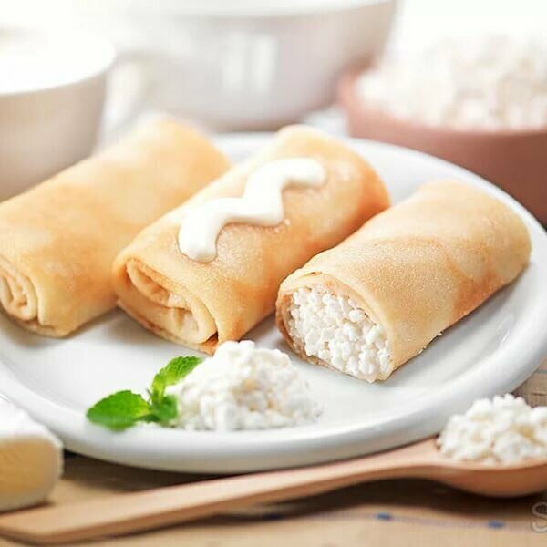 Блинчики с творогом