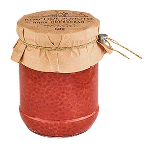 Икра лососевая Красное Золото Горбуша тихоокеанская зернистая соленая 500 г