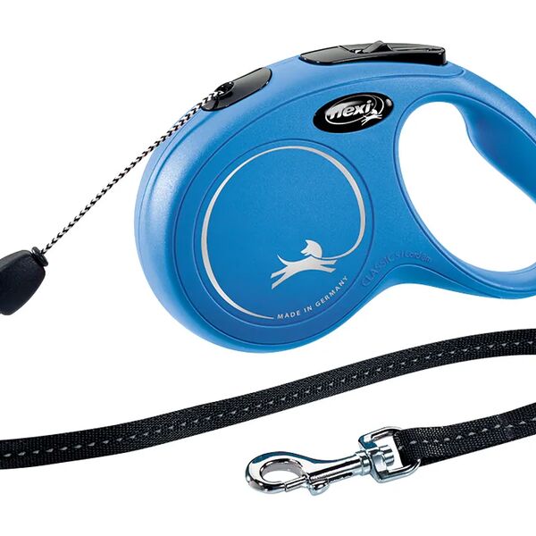 Flexi рулетка New Classic для собак до 12 кг (8 м трос) S, синий