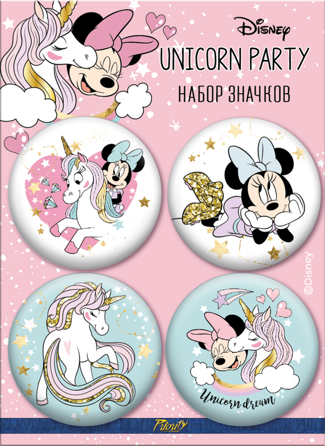 

Значки Disney Минни и единорог