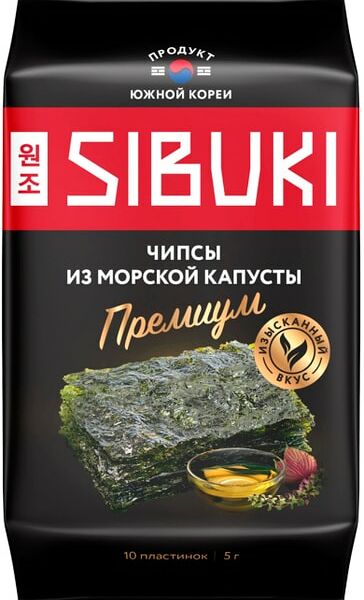 Чипсы из морской капусты Sibuki Премиум 5г
