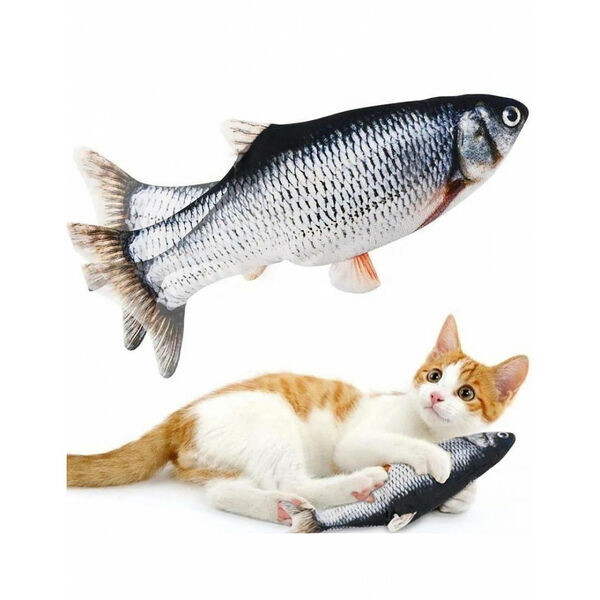 Homecat Интерактивная игрушка для кошек Шевелящаяся рыба на Usb зарядке 30 см
