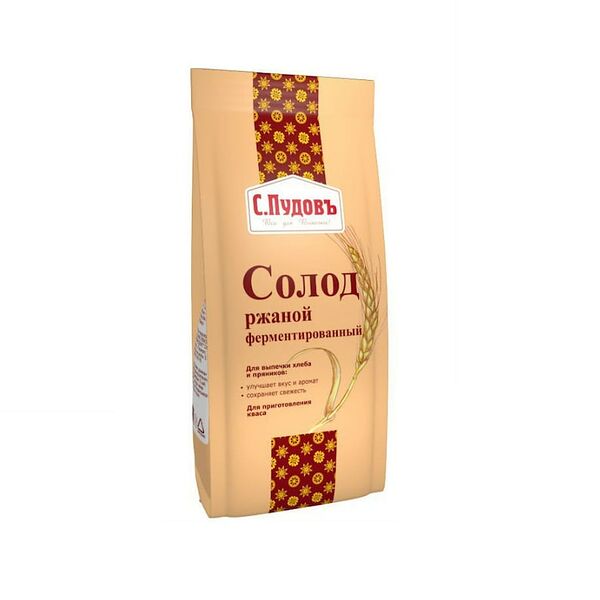 Солод Пудовъ ржаной ферментированный в пакете