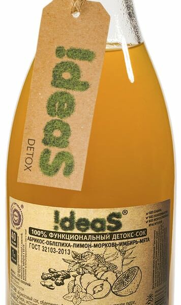 Сок Ideas Абрикос-Имбирь-Лимон-Мята-Облепиха