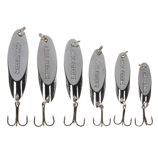 Azor fishing блесна колеблющаяся, тип кастмастер, цвет серебро, 7,10,14,18,21,25гр, 6 видов в ассортименте, 1 шт.