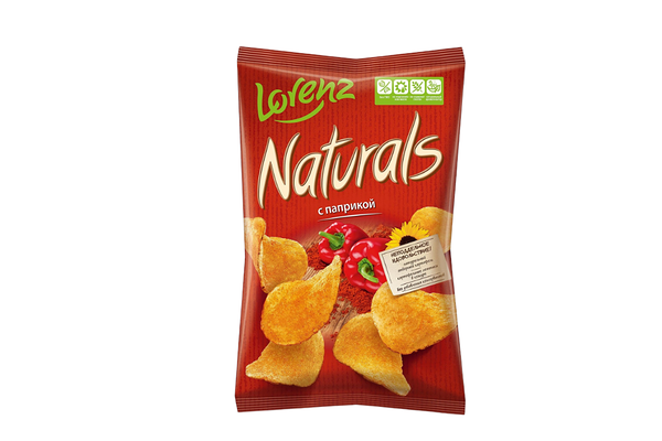 Чипсы картофельные Naturals с паприкой