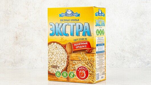 Хлопья овсяные , Экстра, 1 кг