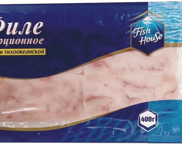 Треска Fish House тихоокеанская филе без кожи замороженная 400г