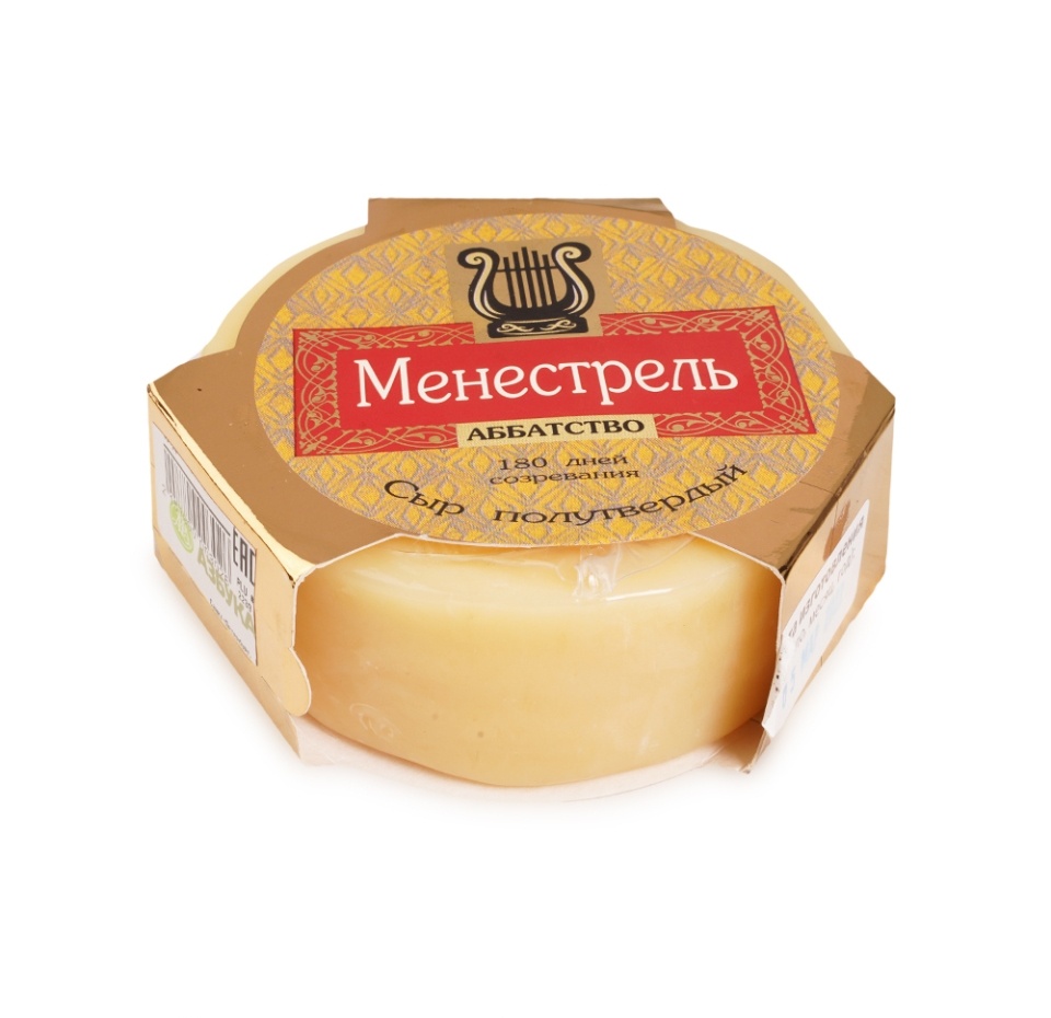 

Сыр полутвердый Менестрель Аббатство 300 г