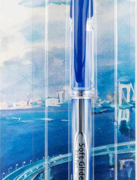 Ручка шариковая Penac Soft Glider+ синяя