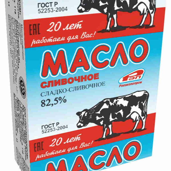 Масло сладко-сливочное РосЭкспоПром традиционное 82.5%