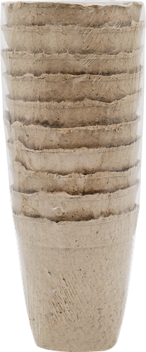 Торфяные горшки ГазонCity, с улучшенным дном, 105x100 мм,10 шт